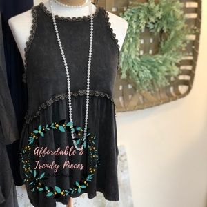 POL Brand | Babydoll Tank Zipper Detail | NWT